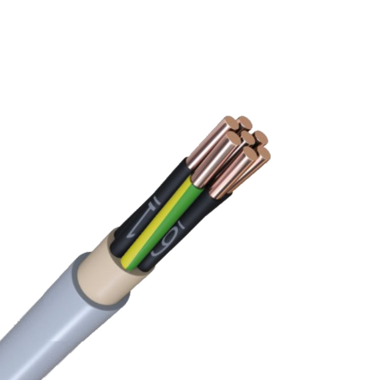100m Mantelleitung NYM-J Stromkabel 7x1,5 mm² grau - Elektrokabel, Feuchtraumkabel