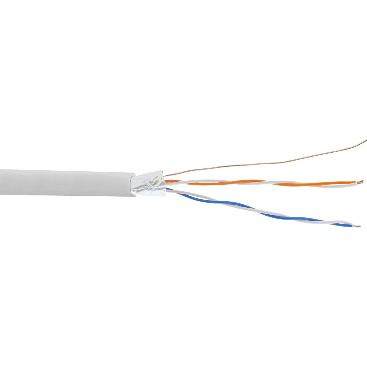100m Rolle Telefon-Kabel 4-adrig 2x2x0,6mm zum Verlegen