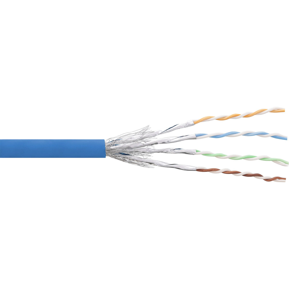 100m Patchkabel Cat.6 S/FTP (PiMf) blau AWG27 PVC CU