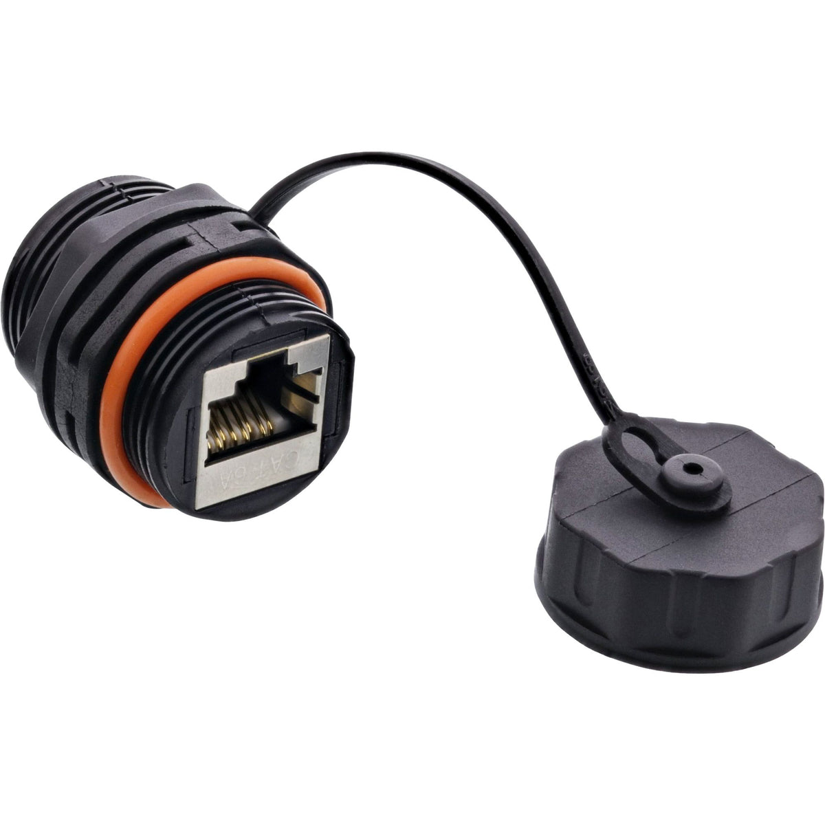 Patchkabelkupplung RJ45 Cat.6A IP68, wasserdicht, outdoorgeeignet, robuste Verbindung für Netzwerkkabel 3–8mm, Industrieanwendung