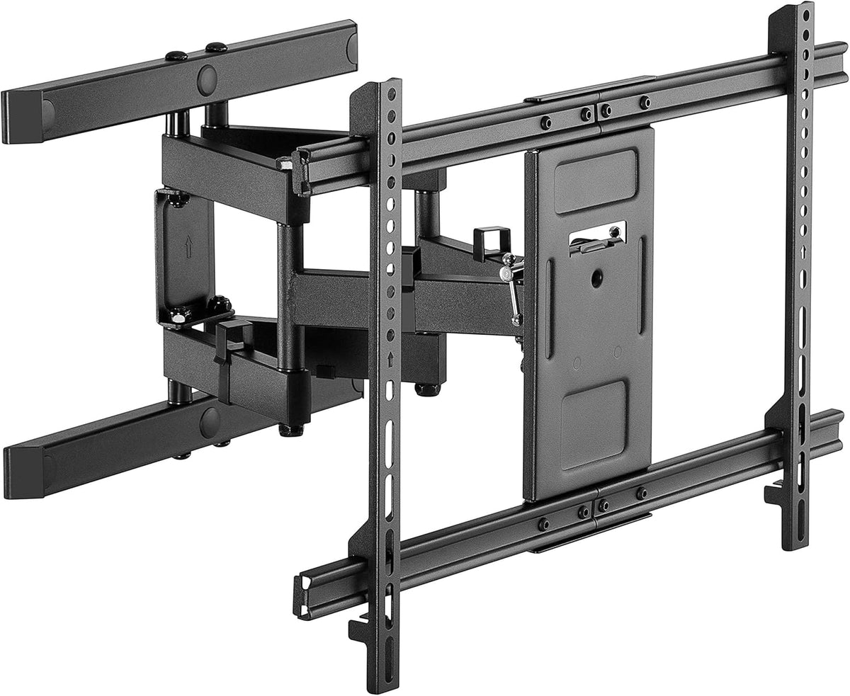 TV Wandhalterung 94 cm (37") - 178 cm (70") / Fernseherhalterung Pro FULLMOTION bis 60 kg / Wandhalter TV Neigbar & Schwenkbar / VESA Norm 600x400 / Schwarz