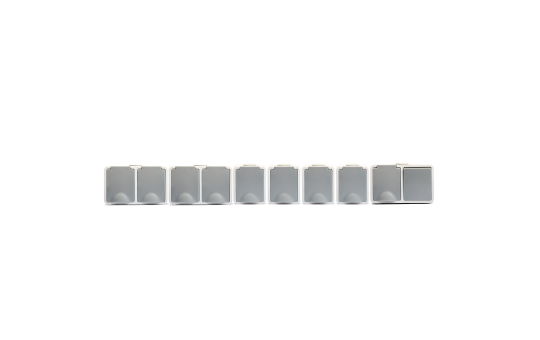 MC POWER Feuchtraum Schalter Steckdosen Set | 1x Kombi Schalter Steckdose horizontal + 2x Doppelsteckdose horizontal 4 x Einzelsteckdose | Fix Werkstatt | IP54, Steckanschluss grau