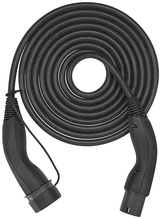 Lapp Mobility Helix Typ 2 Ladekabel 22 KW / 5m / Selbstaufrollend / 32 A / 3-Phasig / E-Auto Ladekabel / Mode 3 / Schwarz