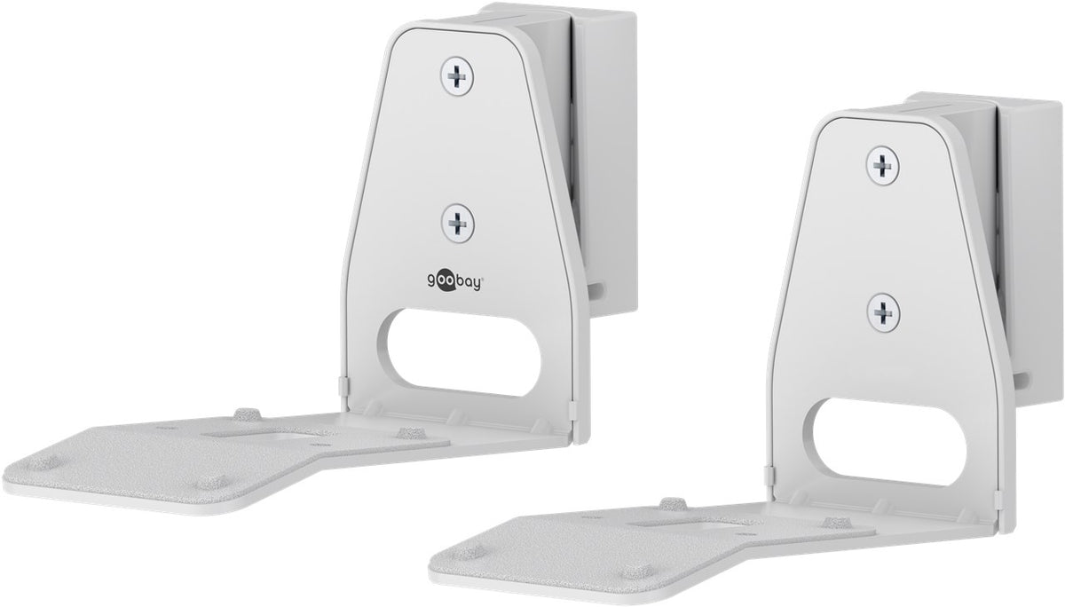 goobay Wandhalterung für Sonos Era 300 / Lautsprecher-Wandhalter bis 5kg / Schwenkbar & Neigbar / weiß