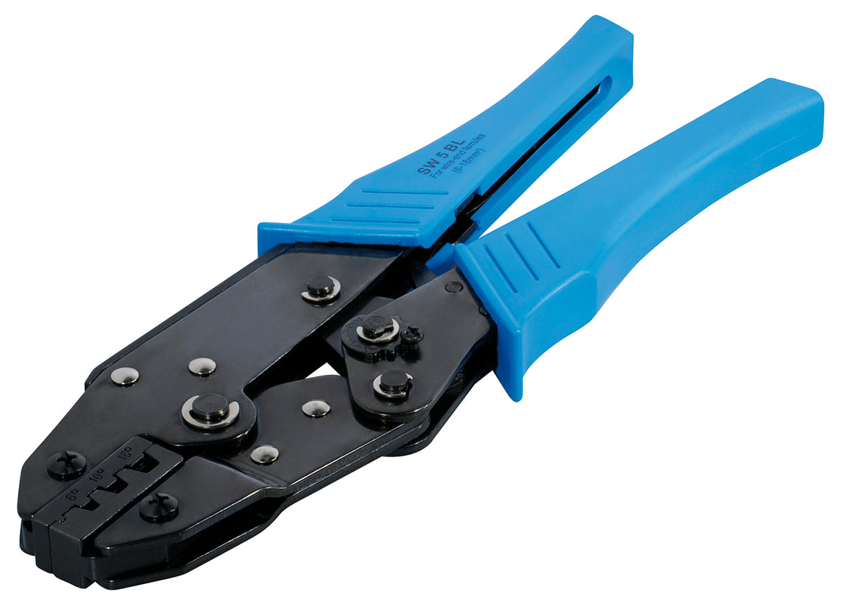50m Erdungskabel 10mm2 H07V-K PVC grün-gelb Crimpzange inkl. 10 Aderendhülsen (10mm²x18mm)