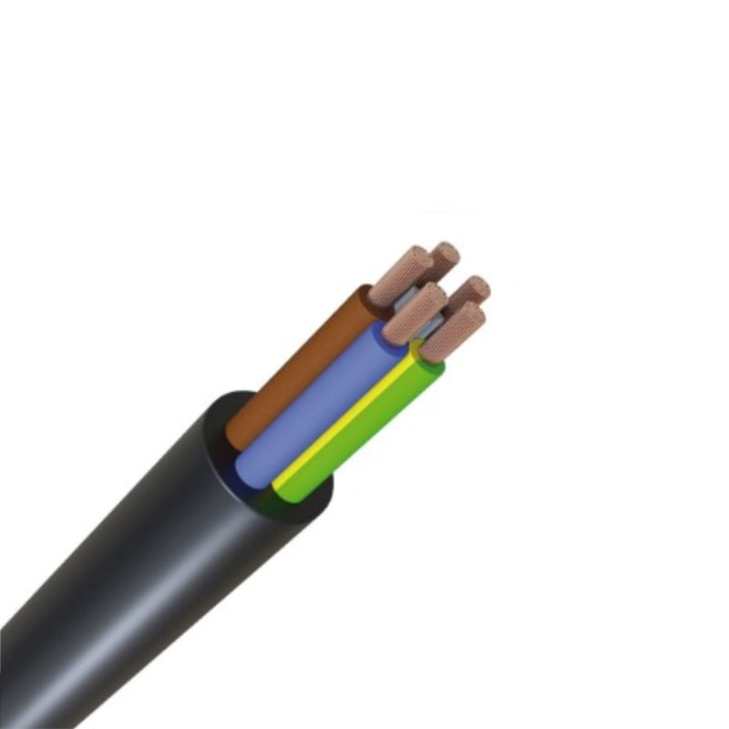 100m Starkstromkabel H07RN-F 5x1,5mm² | Gummischlauchleitung H07RN-F 5G1,5 RG100m schwarz