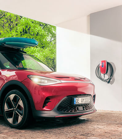 Mennekes Wallbox AMTRON 4You 110, 11 kW für E-Autos und Hybrid - 7,5 m Kabel - innen und außen - Cover Schwarz