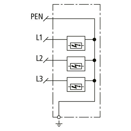 DEHN 909330 Kombi-Ableiter Typ1+2 DEHNshield ZP Basic 2 für TNC-Systeme