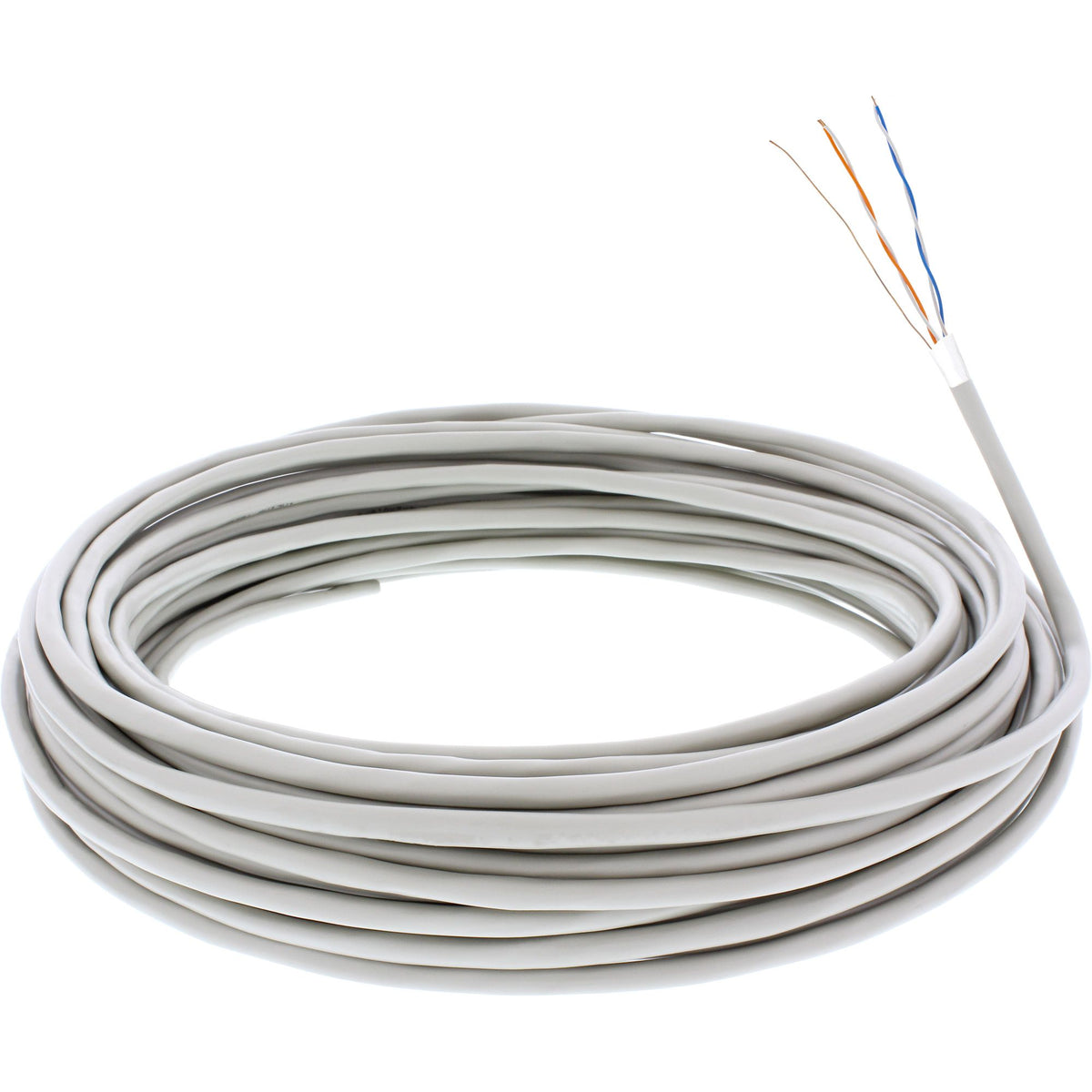 25m Ring Telefon-Kabel 4-adrig 2x2x0,6mm zum Verlegen