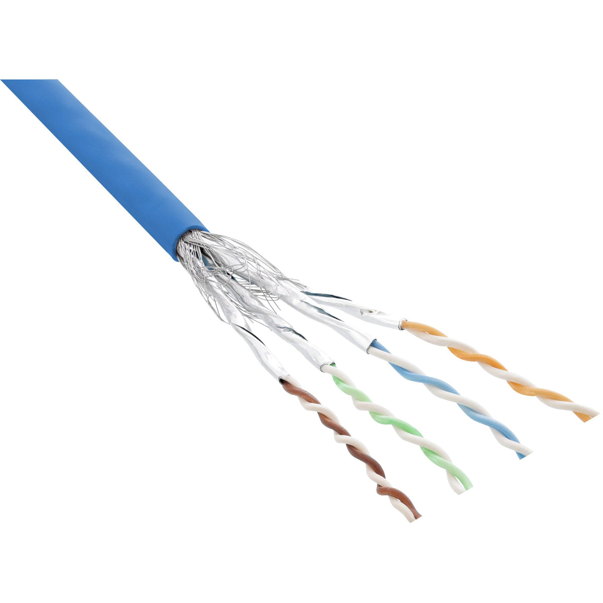 100m Patchkabel Cat.6 S/FTP (PiMf) blau AWG27 PVC CU