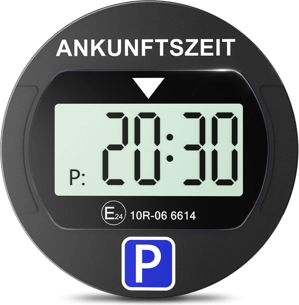 Elektronische Parkscheibe mit Zulassung vom KBA, Automatische Digitale Parkscheibe Elektrisch mit Batterie, Elektrische Parkuhr Auto mit 2 Displays & Nachtparkmodus & Vielseitig