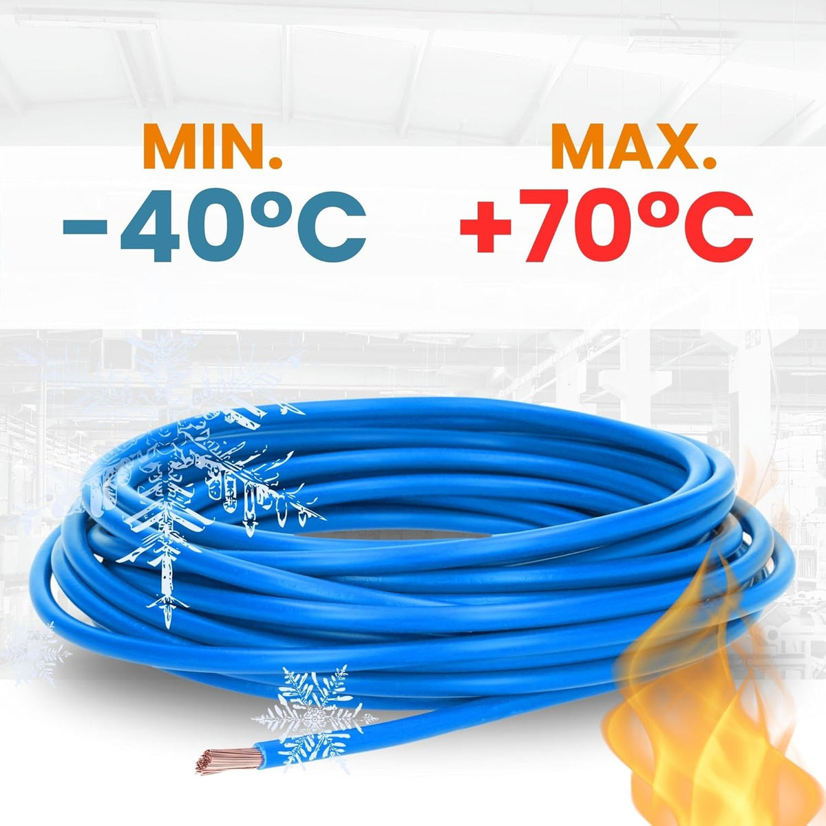 Lapp 100 Meter 4520021 H07V-K 1,5 mm² blau Verdrahtungsleitung I Aderleitung flexibel I Litze 1,5mm2 I Verdrahtung feindrätig I Einzelleitung Zählerschrank I Kabel eindrähtig für Schaltschrank