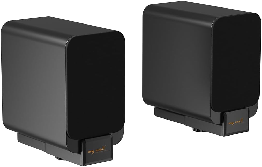 myWall Soundbar HZ30L, Universale Soundbar Wandhalterung mit Einer Tiefe von 8,9 – 15,5 cm, Wandhalterung Lautsprecherboxen mit rutschfeste Eva-Pads, bis max. 15 kg