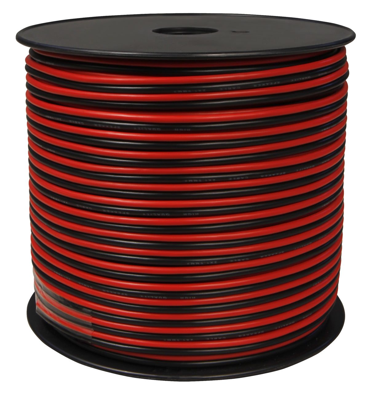 MANAX Lautsprecherkabel rot / schwarz 2x 1,50mm² – 100 Meter Spule | CCA-Kupfer Boxenkabel für klaren Sound bei HiFi, Heimkino und Car-HiFi mit Polaritätskennzeichnung