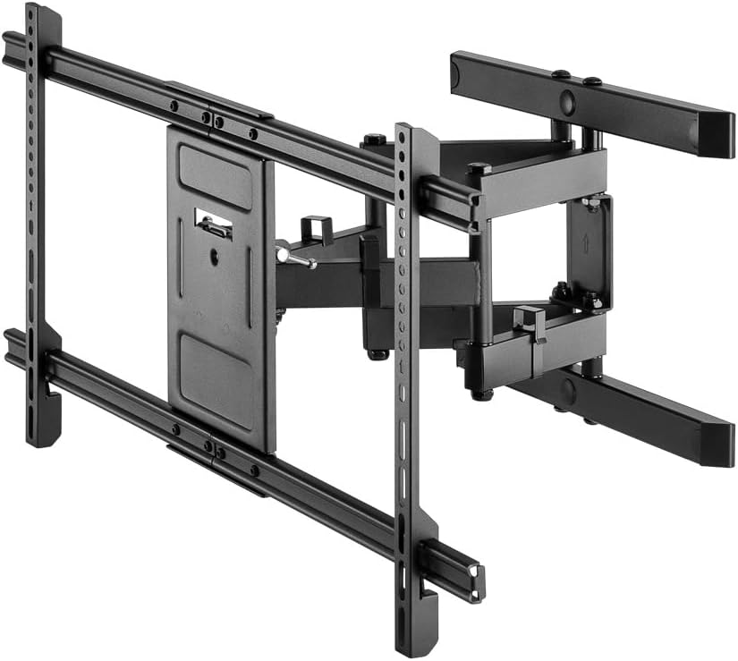TV-Wandhalterung Pro FULLMOTION (XL) für 43-100 Zoll Fernseher – voll beweglich, schwenkbar/neigbar, max. 60 kg, VESA 800 x 400, ausziehbarer Arm, integriertes Kabelmanagement – Schwarz