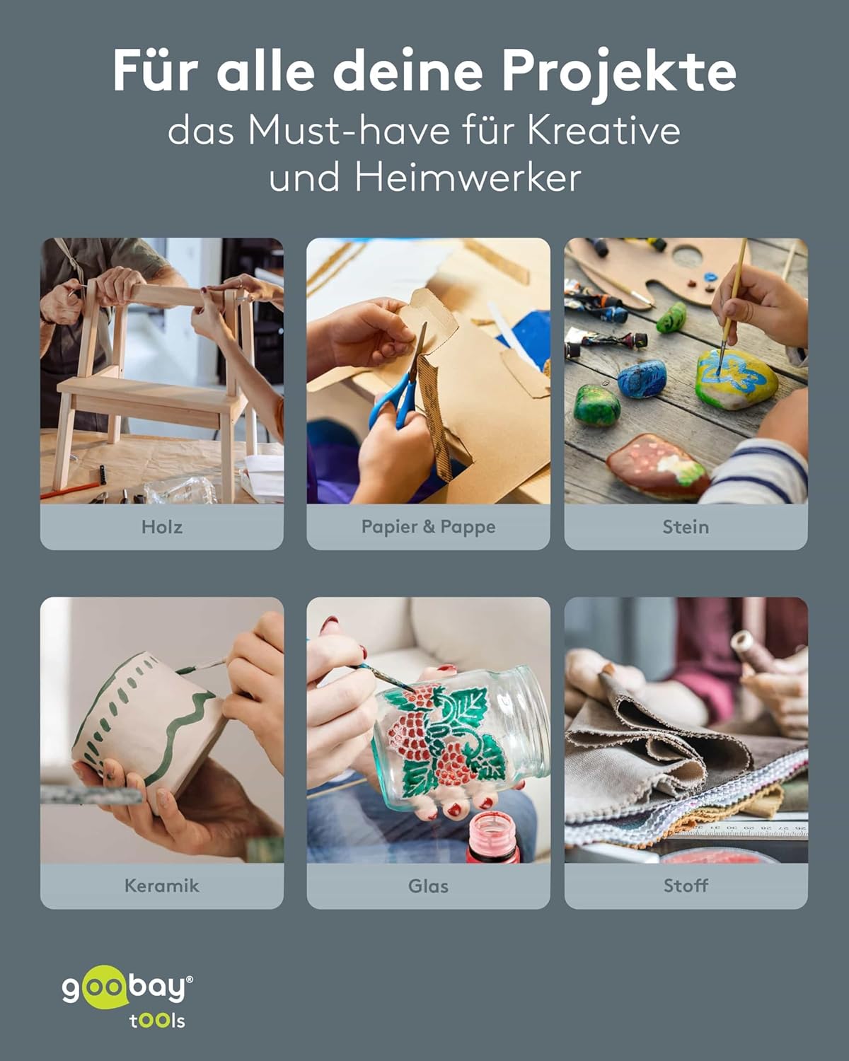 Heißklebepistole 40W inkl. 20 Klebesticks - für 11mm Sticks, 1m Kabel, schnelle Aufheizzeit 2-3 min, Reparaturen oder DYI, vielseitig einsetzbar für Keramik, Holz, Metall, Leder