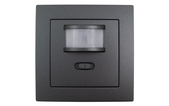 Unterputz IR Bewegungsmelder McPower ''Flair'' 160°, 750W, LED geeignet, anthrazit