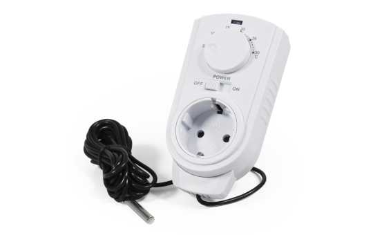 Steckdosen-Thermostat McPower ''TCU-440'' 5-30°C, 3500W, 230V, Kabel + Außenfühler