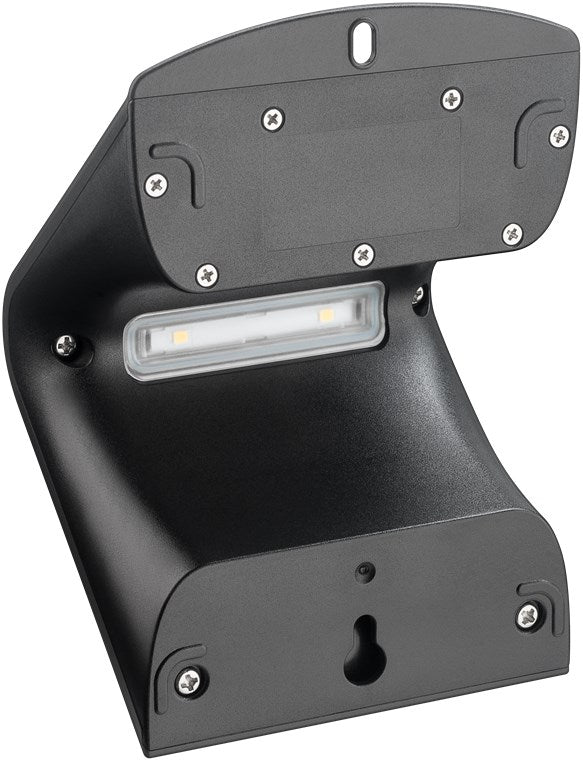Goobay LED Solarleuchte Außenstrahler mit Bewegungsmelder Aussen / 1,5W Solar Lampe Outdoor / IP65 Gartenstrahler / Außenlampe mit Bewegungsmelder PIR Sensor / Schwarz [Energieklasse A++]