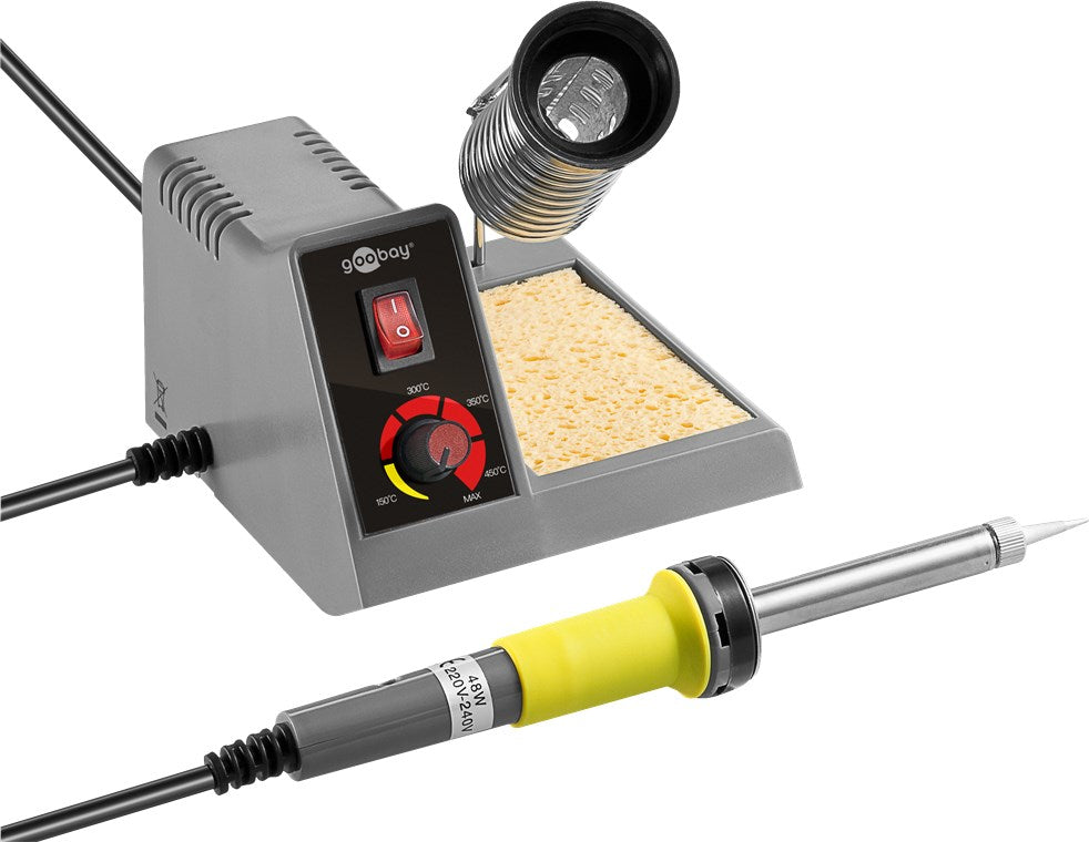 Analoge Lötstation AP2 / 48W Analoges Lötkolben Set / Einstellbare Temperatur 150 - 450 Grad / Feine Lötspitze Löten / Soldering Station