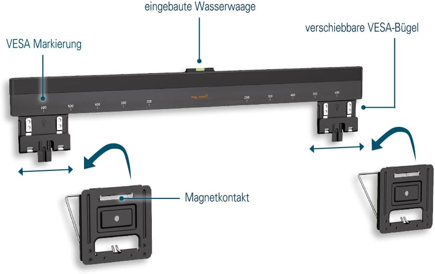 Wandhalter für Flachbildschirme 37 - 80 Zoll LED Fernseher bis 75 kg