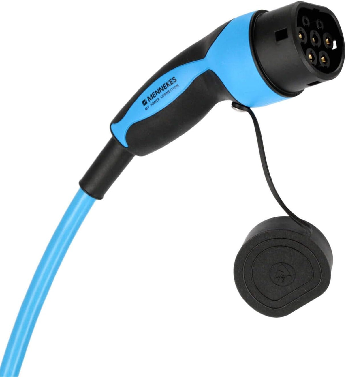 Mennekes 36247 E-Auto Ladekabel 7,5m Mode 3 Typ 2 32A 3PH, Wallbox-Zubehör für 22 kW Elektro- und Hybridfahrzeuge