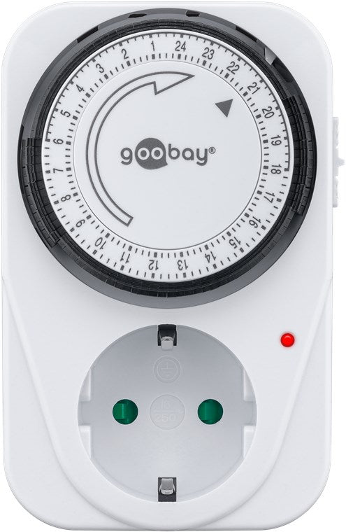 2er-Set Analoge Zeitschaltuhr Steckdose 3500W Mechanische Schaltuhr Zeitschalter für Steckdose Timer Analog 15 Min. Intervall Timer innen Weiß
