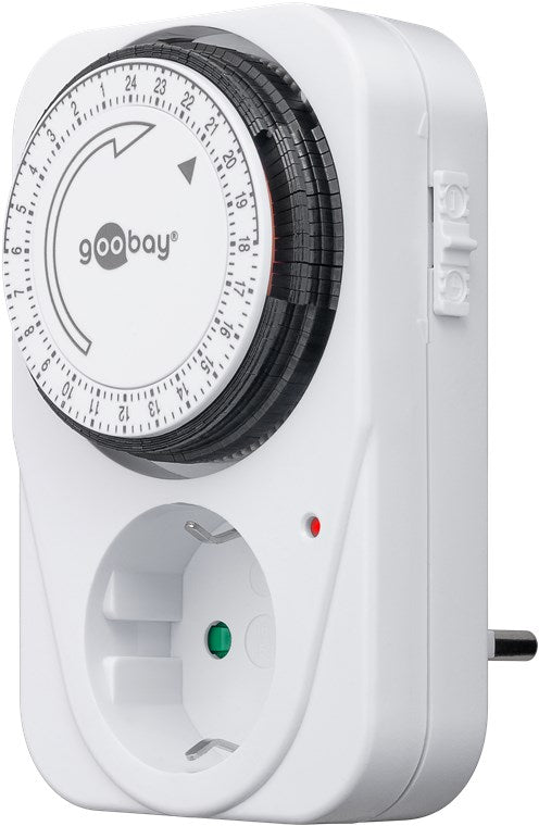 2er-Set Analoge Zeitschaltuhr Steckdose 3500W Mechanische Schaltuhr Zeitschalter für Steckdose Timer Analog 15 Min. Intervall Timer innen Weiß
