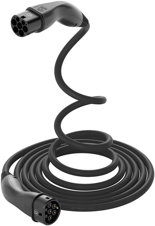 Lapp Mobility Helix Typ 2 Ladekabel 22 KW / 5m / Selbstaufrollend / 32 A / 3-Phasig / E-Auto Ladekabel / Mode 3 / Schwarz