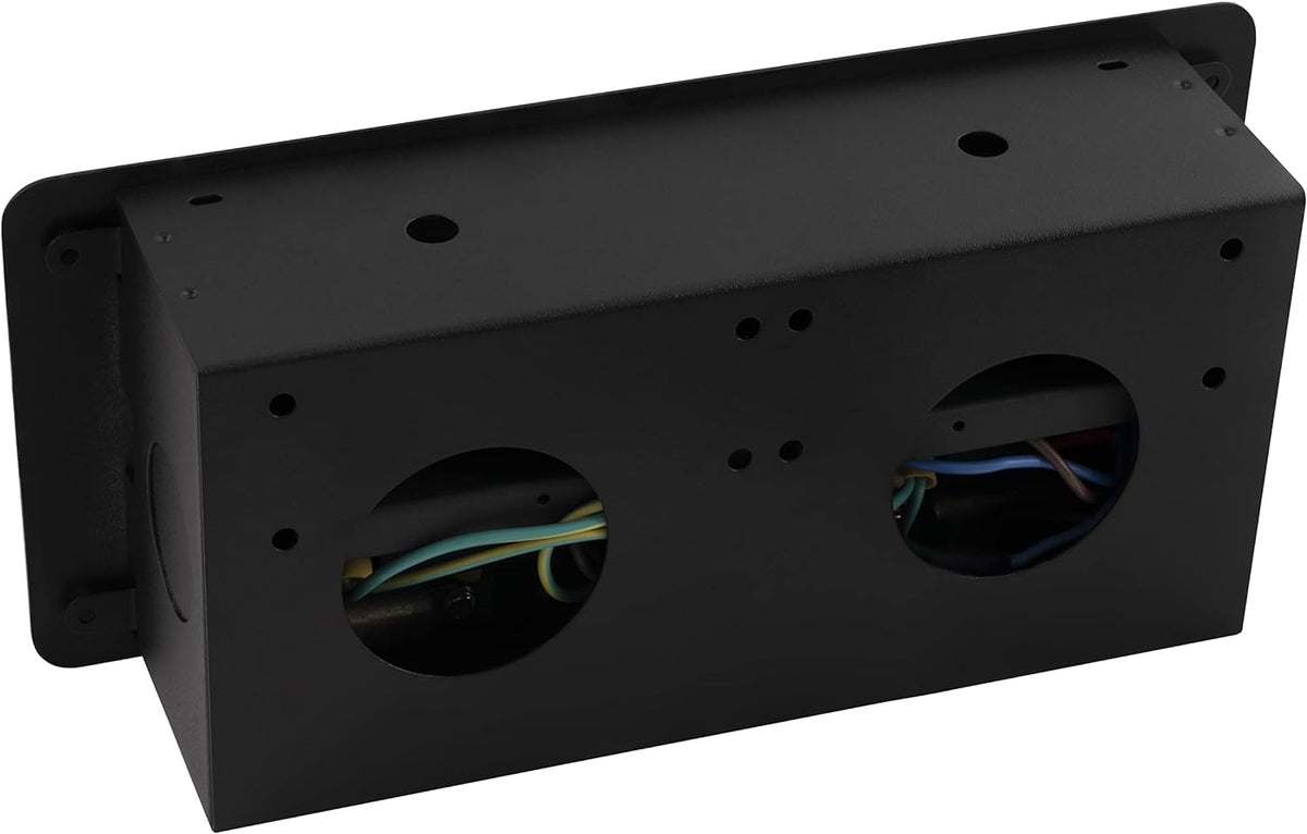Tisch-Einbausteckdose McPower ''TS-03S'' 3x Steckdose, 267x120x68mm