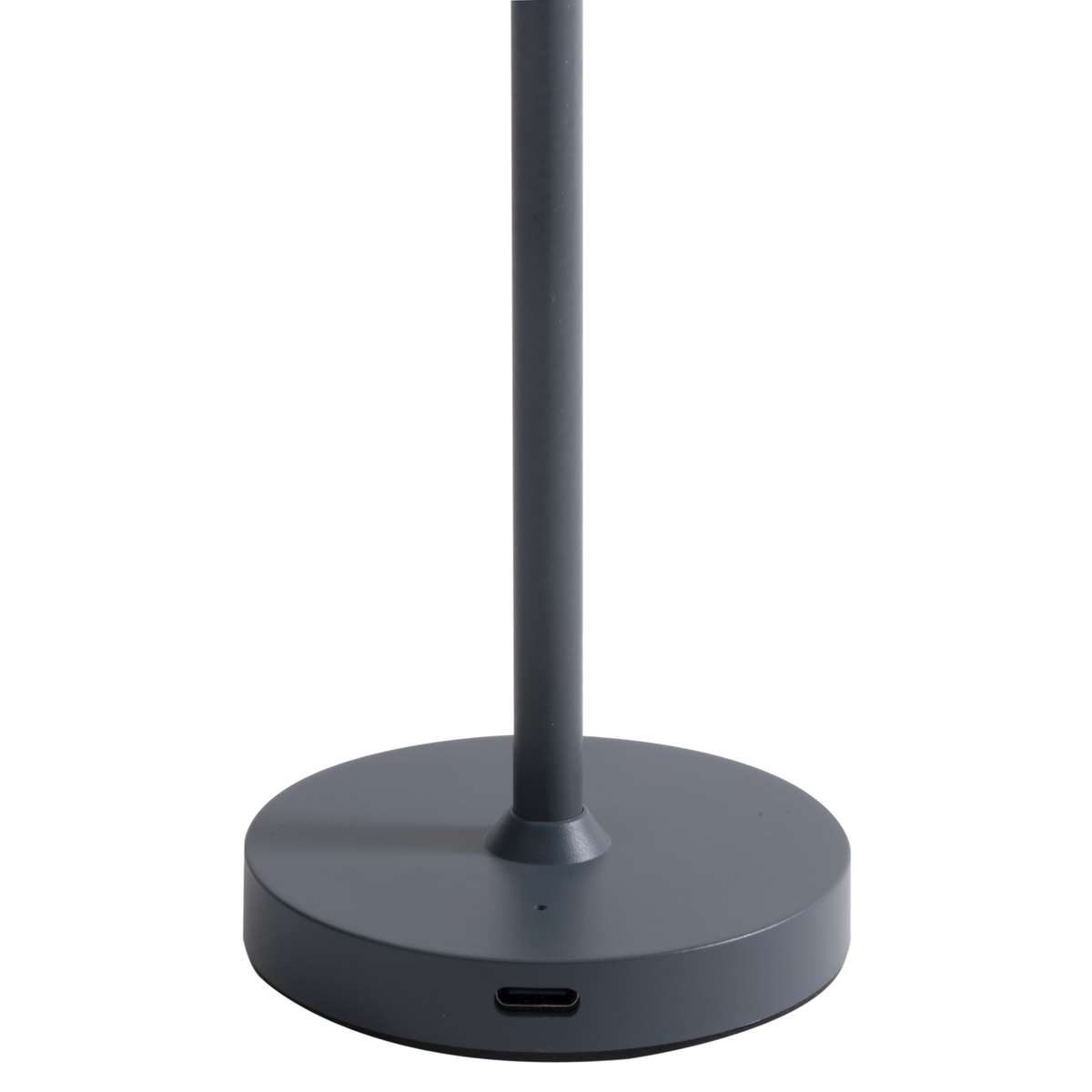 ROLF KERN LED-Tischleuchte Club Nano | 21 cm | Akku-Tischlampe dimmbar, Touch-Dimmer, warmweiß 2700K, IP54, 100lm, 1,2W, kabellose Tischlampe modern, außen, innen Basaltgrau [Energieklasse G]
