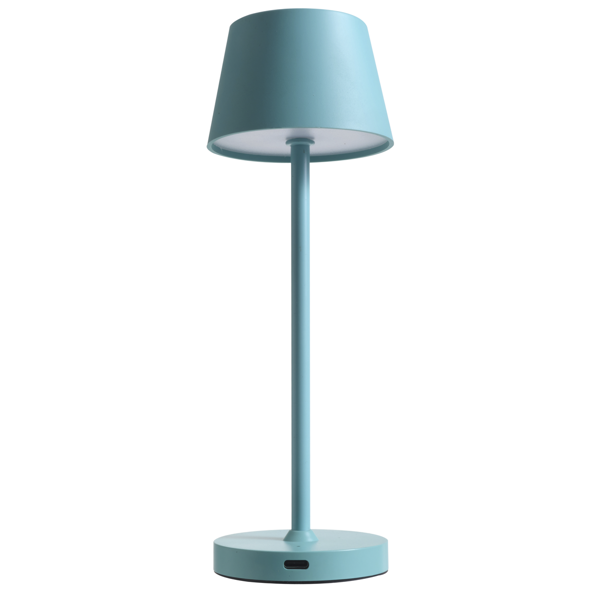ROLF KERN LED-Tischleuchte Club Nano | 21 cm | Akku-Tischlampe dimmbar, Touch-Dimmer, warmweiß 2700K, IP54, 100lm, 1,2W, kabellose Tischlampe modern, außen, innen Türkis [Energieklasse G]