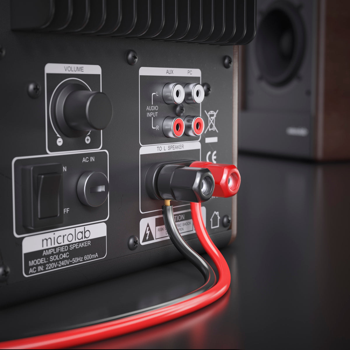 MANAX Lautsprecherkabel rot / schwarz 2x 0,75mm² – 50 Meter Ring | CCA-Kupfer Boxenkabel für klaren Sound bei HiFi, Heimkino und Car-HiFi mit Polaritätskennzeichnung