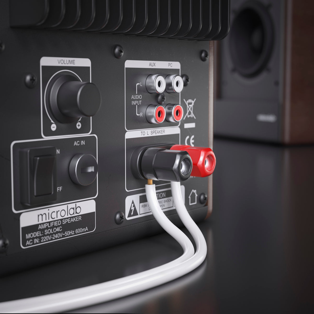 MANAX Lautsprecherkabel weiß 2x 0,75mm² – 50 Meter Ring | CCA-Kupfer Boxenkabel für klaren Sound bei HiFi, Heimkino und Car-HiFi mit Polaritätskennzeichnung
