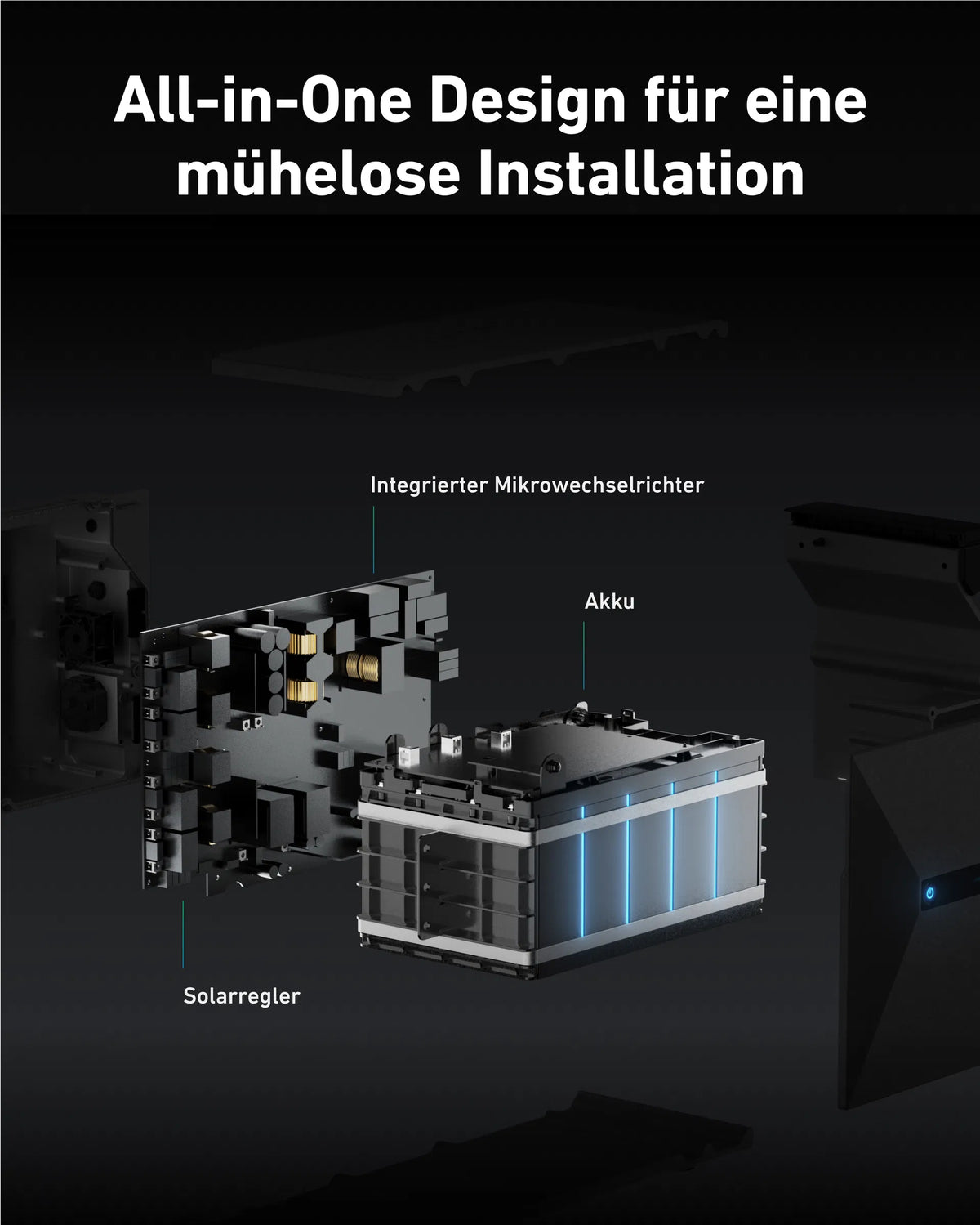 Anker SOLIX Solarbank 2 E1600 Pro Speicher für Balkonkraftwerke inkl. Smartmeter