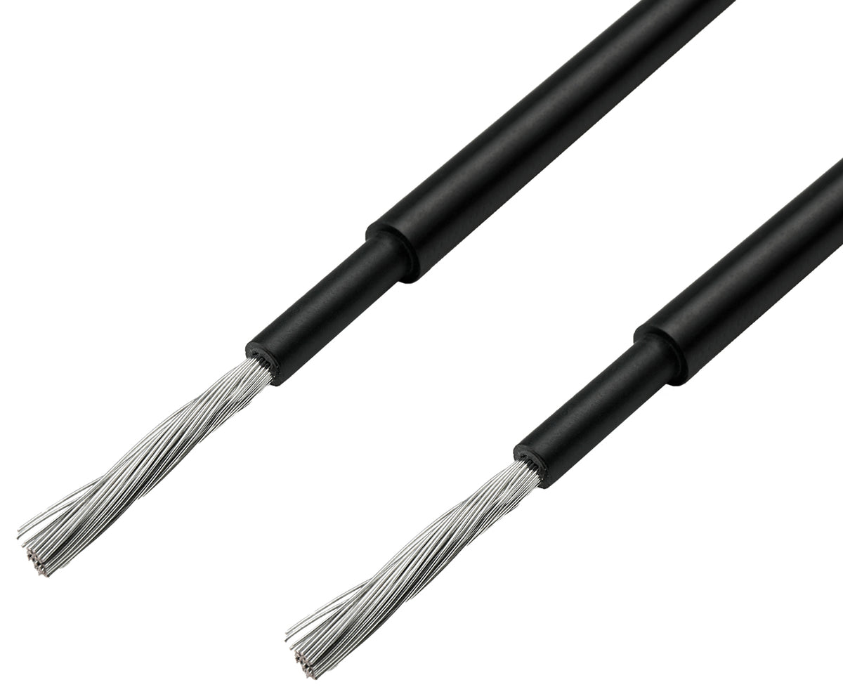 50m Solarkabel 6mm² H1Z2Z2-K Schwarz - UV-beständig, flexibel, Photovoltaik Kabel, PV Kabel, Solar Anschlusskabel für Solarpanel, Wechselrichter & Laderegler - langlebig