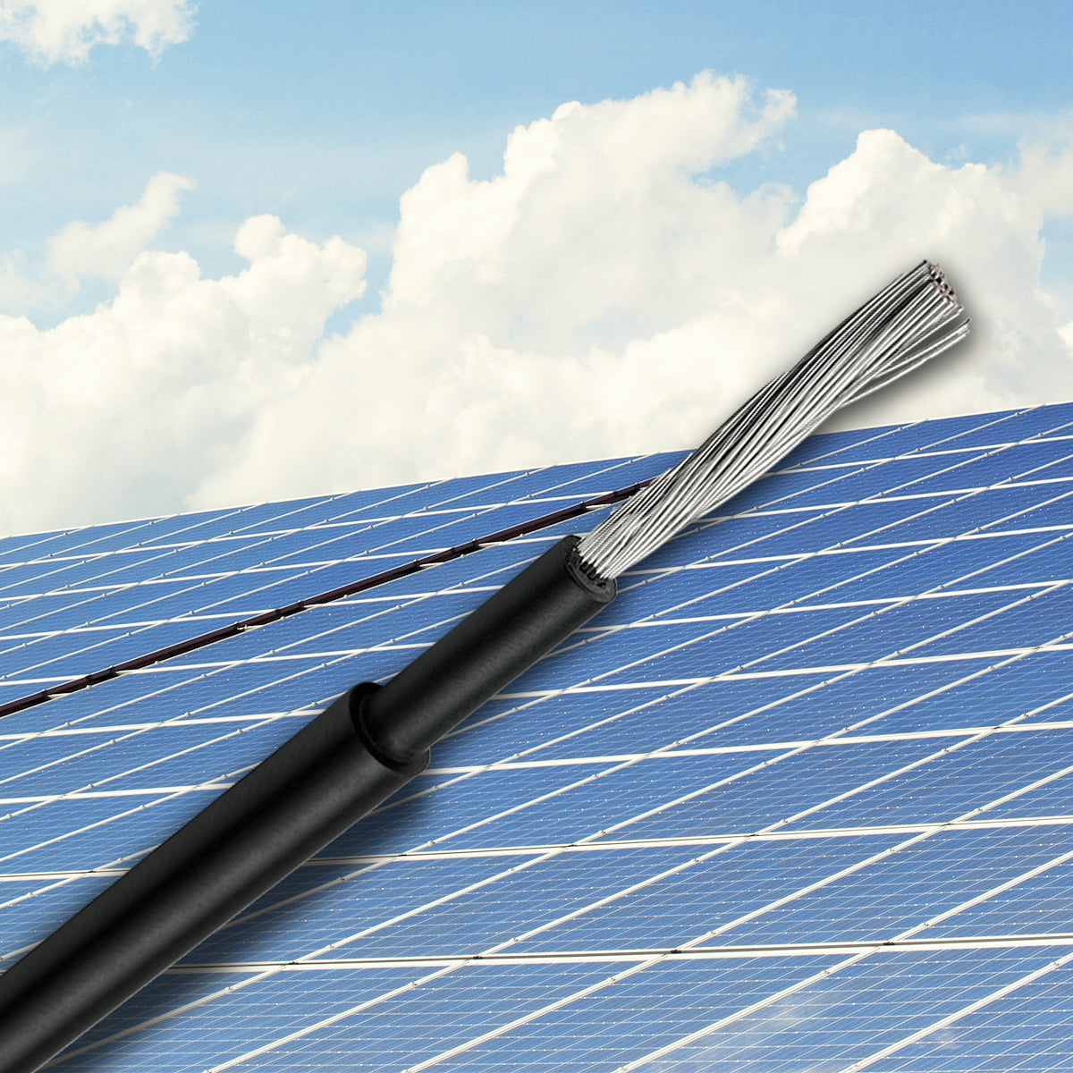 50m Solarkabel 6mm² H1Z2Z2-K Schwarz - UV-beständig, flexibel, Photovoltaik Kabel, PV Kabel, Solar Anschlusskabel für Solarpanel, Wechselrichter & Laderegler - langlebig