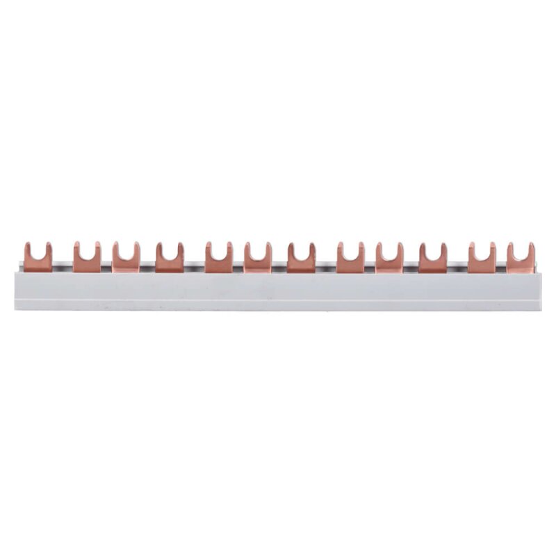 Hager KDN363A Phasenschiene 3 polig mit Gabelanschluss 10mm² 63A 12 Module