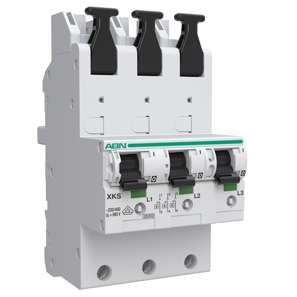 ABN XKS350-5 SHU-SCHALTER/3POLIG/50A SAMMELS-MONTAGE CHARAKTERISTIK E/ABN