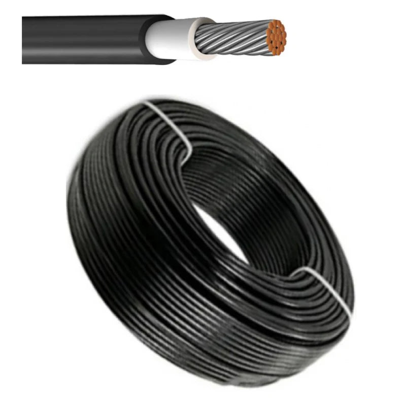 25m Solarkabel H1Z2Z2-K 4mm² Photovoltaik Kabel für PV Anlagen schwarz